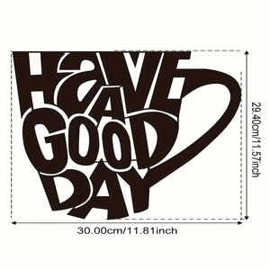 CIFbuy Decorazione da Parete Moderna in Ferro a Forma di Tazza Nera, da Appendere, per Amanti del Caffè e del Tè, per Cucina, Soggiorno, Accento Minimalista per la Casa - Scegli la Tua! - Product Image 6