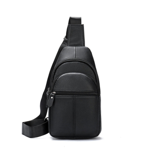 Customized Hot Selling <b>Men</b> Outdoor Custom Logo Utility Fanny Pack <b>Leather</b> Waist Bag with Zipper Closure Custom Sports and Travel - Product Image 5