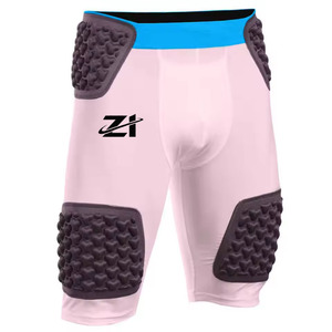 Pantalon rembourré de football américain unisexe haute performance, taille plus, imprimé, 100% polyester, écologique, respirant, léger - Product Image 2