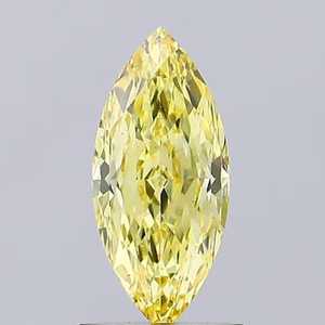 Diamant de laboratoire CVD VS2 de coupe Marquise Jaune Intense Fantaisie Personnalisable en Inde pour la fabrication de bijoux, bagues et pendentifs pour les amoureux - Product Image 3