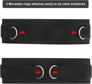 SINEWY SPORTS Hot Sale Waist <b>Belt</b> Neoprene Padded Gym Pulley Strap Fitness <b>Exercise</b> Speed Agility for DeadLift & Squats - Product Image 2