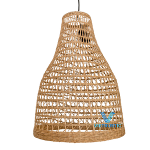 Best Selling Handmade <b>Rustic</b> Seagrass Lampshade Woven Ceiling <b>Light</b> Shade Lightweight Sustainable Home Decor - Product Image 1