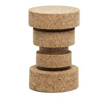 Tabouret en liège sablier, style scandinave minimaliste, ottoman, repose-pieds, table d'appoint - Vente en gros usine