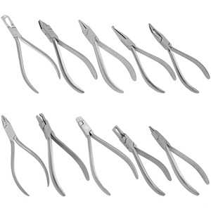 Logo personnalisé OEM Jeu complet d'instruments chirurgicaux orthodontiques en acier inoxydable Différents types de styles Outils de cintrage de fils orthodontiques - Product Image 1