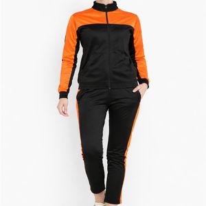 Nouvel article : Survêtement élégant et uni pour femme, style streetwear, look sportif, écologique, coupe-vent, confortable, parfait pour la salle de sport et le jogging - Product Image 1