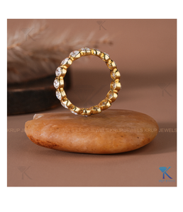 Anillo de Eternidad con Bisel de Corte Ovalado de Diseñador, Anillo de Boda de Oro Amarillo Sólido para Mujer, Joyería de Lujo, Diseño Personalizado - Product Image 3