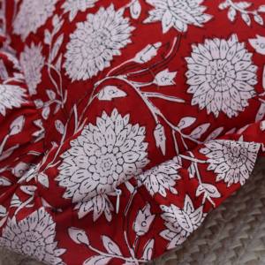 Beautiful Boho Block <b>Print</b> Cotton <b>Cushion</b> Cover 24x24 Home Pillow and Hotel Use Custom Size Flower Pillow Cover Gift for Her - Product Image 5