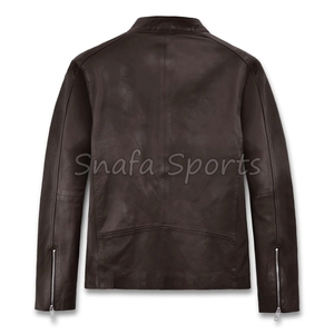 Chaqueta de Cuero Genuino de Moda de Lujo Personalizada, Impermeable, Nueva Llegada, Chaquetas de Cuero de Diseño de Moda de Alta Calidad para Hombre - Product Image 2