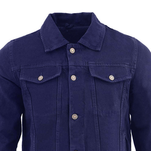2025 High Quality Men's Slim Jean Jacket Custom Style Down-Filled Denim for Winter <b>Top</b>-Rated Best Sale Product - Product Image 6