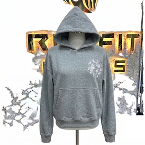 Sweat à capuche personnalisé de haute qualité, imprimé numériquement, 100% coton, écologique, respirant, pour l'hiver, commande en gros - Product Image 6