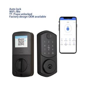 Sudex Tuya Smart WiFi Security <b>Lock</b> with Cloud Storage for Wood Door-Rose Gold Digital Access Control - Product Image 3