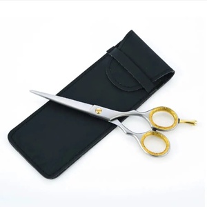 Tijeras de Peluquería Profesionales Duraderas de Acero Inoxidable 4Cr13 con Punta Afilada para Diestros, Mango Largo de Plástico, 28 Dientes, Rojas - Product Image 2