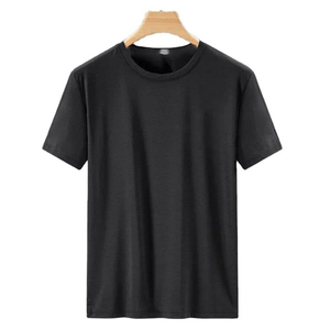 T-shirt décontracté pour homme 100% coton, couleur unie, qualité supérieure, manches courtes, respirant, écologique, 280g, lavé, vente en gros, OEM, nouveauté - Product Image 4