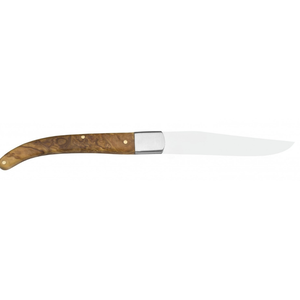 Cuchillos Elegantes para Carne con Mango Curvo de Madera Natural y Hoja de Acero Inoxidable Lisa para Restaurantes y Uso Doméstico - Product Image 2