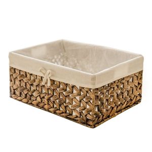 Cesta de Almacenamiento de Jacinto de Agua Más Vendida, Cesta Tejida a Mano Natural para Decoración del Hogar - Product Image 6