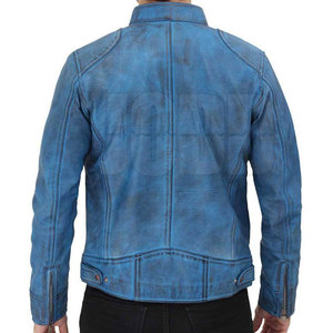 Chaqueta de Cuero Personalizada de Buena Calidad 2026 para Hombre, Invierno, Cuello Alto, Logotipo Frontal, Piel de Vaca, Transpirable, Cómoda y a la Moda - Product Image 6