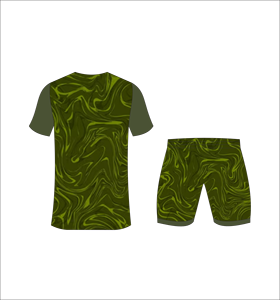 Conjunto de Camiseta y Pantalones Cortos de Fútbol Sublimados Ferocious Clothing para Hombre, Cuello en V, Absorbe la Humedad, Ropa Deportiva para Todas las Temporadas, Estampado - Product Image 2