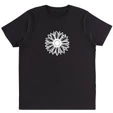 T-shirt rétro ajusté motif tournesol, confectionné en coton doux avec un tissu tricoté aérien pour un confort optimal - Product Image 2
