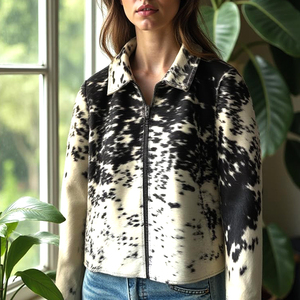 Chaqueta de Cuero Vacuno Personalizada Unisex, OEM ODM, Chaqueta de Cuero para Hombre al por Mayor - Product Image 2