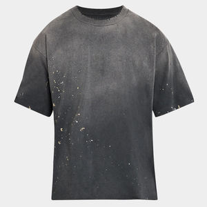 เสื้อยืดคัมเบอร์ สปอร์ตส์ คัสตอมเมด ทรงโอเวอร์ไซส์ แห้งเร็ว เป็นมิตรกับสิ่งแวดล้อม สไตล์วินเทจ สตรีทแวร์ ฟิตเนส ล้างสีแบบแอซิดวอช สำหรับผู้ชาย - Product Image 4