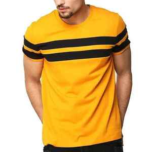 เสื้อยืดออกกำลังกาย OEM ไซส์ใหญ่ ผ้าฝ้ายผสมสแปนเด็กซ์ ทรงหลวม ใส่สบาย ออกแบบเองได้ เสื้อยืดฟิตเนสผู้ชาย ทรงเข้ารูป คอกลม - Product Image 3
