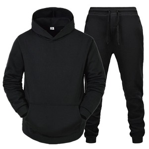 Unisex <b>Yellow</b> Hooded <b>Tracksuit</b> Full Sleeve Solid Color Casual Wear Autumn Breathable Regular Fit Adults 100% Cotton - Product Image 2