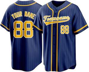 Camiseta de Béisbol Sublimada con Logotipo de Equipo Personalizado OEM, Manga Corta, Transpirable, de Secado Rápido, Color y Número Personalizados - Product Image 4