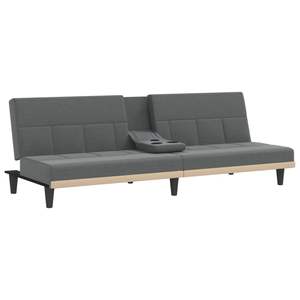 Sofá Cama de Espuma de Poliéster Gris Oscuro, Mueble Práctico y Elegante de Plástico Mediano - Product Image 5