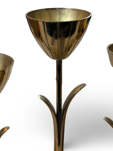 Candelabro de Latón Natural, Elegante y Duradero, Hecho a Mano, para el Hogar, Múltiples Ocasiones, Decoración para Bodas, Pascua, Navidad - Product Image 4