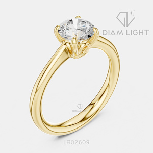 Bague de fiançailles solitaire ronde 1,00 carat, bijoux fins, certifiée IGI, or blanc 14 carats, diamant de laboratoire, bague d'anniversaire - Product Image 6