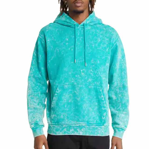 Custom Acid Washed <b>Hoodie</b> Pullover <b>Men</b> Blank Heavyweight Plain Cotton <b>Thick</b> French Terry Acid Wash Hoodies - Product Image 4