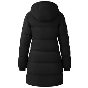 Women's Waterproof Breathable Thickened Quilted Long <b>Padded</b> Hooded Winter Parka Jacket with Quick Dry Feature - Product Image 6