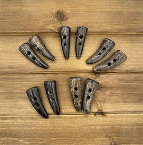 Boutons en corne de buffle pour vêtements |   Accessoires de couture pour vêtements faits à la main - Product Image 4