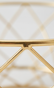 Cesta de Almacenamiento de Frutas con Pedestal de Alambre Metálico Dorado con Diseño Geométrico de Diamantes, Organizador para Mesa de Cocina, Venta al Por Mayor - Product Image 4