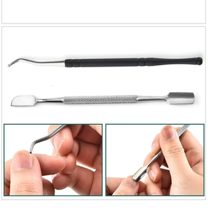 ที่ดันหนังกำพร้าสแตนเลสคุณภาพสูง 2 ด้าน สำหรับกำจัดหนังกำพร้าและทำความสะอาดเล็บมือเล็บเท้า - Product Image 5