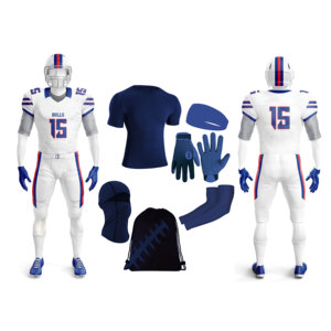 Uniforme de Fútbol Americano Sublimado Personalizado, Paquete de Uniforme Deportivo de Manga Corta de Malla de Poliéster para Equipos Universitarios, Tallas Grandes, Personalizado - Product Image 3