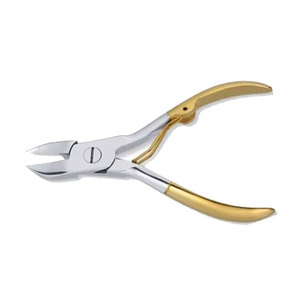 Coupe-ongles d'orteils en acier inoxydable plaqué or, coupe-ongles épais, fabricant et grossiste de coupe-ongles d'orteils - Product Image 2