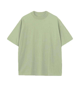 เสื้อยืดผู้ชายไซส์ใหญ่ สีพื้น ผ้าฝ้าย แขนสั้น คอกลม สไตล์ลำลอง ผ้าเจอร์ซีย์ถัก สีขาว เขียว เทา ดำ - Product Image 3