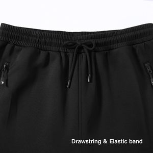 Conjunto Deportivo Unisex de Talla Grande, Ecológico, para Verano, con Bolsillos con Cremallera, Sudadera con Capucha y Cremallera Completa, 2 Piezas, Transpirable, de Secado Rápido, para Correr - Product Image 5