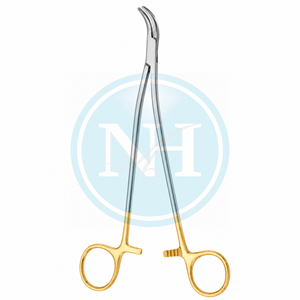 Portaagujas Recto con Insertos de Carburo de Tungsteno Curvados a un Lado, 23 cm (9 Pulgadas), Instrumento Quirúrgico de Alta Precisión para Cirugía Delicada - Product Image 3