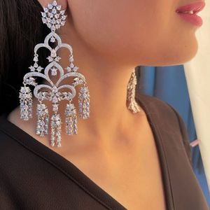 Molisha Designer Gold Plated Diamond Drop Earrings-Vintage Flower Chandbali for Party & Wedding - Product Image 2