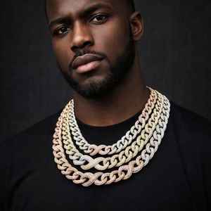 Cadena de Eslabones de Lujo Estilo Hip Hop con Incrustaciones de Diamantes, Plata 925, Oro 10K 14K, Collar Inspirado en Raperos para Hombre, Joyería Urbana - Product Image 3