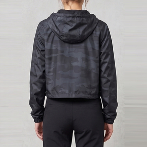 <b>Women</b> <b>Windbreaker</b> Hoodie/ Camouflage Lightweight Casual Waterproof Hoodies 1\4 Quarter Zip <b>Windbreaker</b> Hoodie <b>Women</b> - Product Image 2