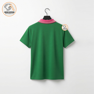 เสื้อยืดผู้หญิงสีชมพูเขียว คอโอ แขนสั้น ทรงปกติ ผ้าฝ้าย 100% เป็นมิตรกับสิ่งแวดล้อม ระบายอากาศได้ดี - Product Image 2