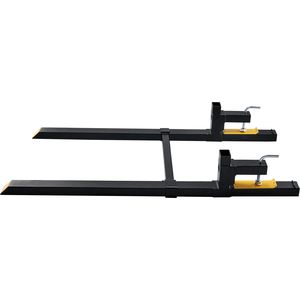 Forche per pallet per impieghi gravosi da 2000 libbre, lunghezza totale 60 pollici, con barra stabilizzatrice regolabile, nuove, per trattori - Product Image 3