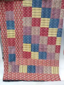 handblock ajrakh printed patchwork kantha work bedspreads kantha work <b>bedcovers</b> traditional ajrakh print <b>bedcovers</b> handmade - Product Image 4