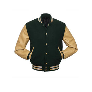 Chaqueta Deportiva de Invierno Unisex con Diseño Personalizado, Bordado 3D, Logotipo Completo, Estilo Varsity, Chaqueta Acolchada Extra Grande - Product Image 1