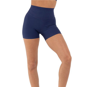 Pantalones Cortos de Yoga de Cintura Media para Mujer, Ropa Deportiva, Transpirables, Sin Costuras, con Logotipo Personalizado, Cintura Elástica, Hechos en Pakistán, en Oferta - Product Image 1