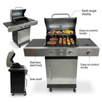 Barbecue portable au charbon de bois avec grille amovible et pieds pliables pour jardin et extérieur