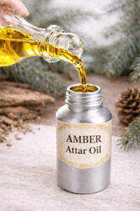 ALOURA OILS Ambergeriss Attar Oil Essence Amber <b>Resin</b> Sandalwood Distilled Water-Aromatherapy Religious Use Made Uttar Pradesh - Product Image 3
